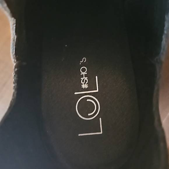 Black LOL #sho booties with grommet trim, pointed toes, 2 in heels - Picture 4 of 5